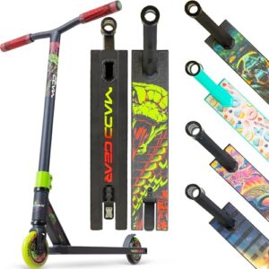 Madd Gear MG2 Obsidian-Serie kompletter Trick-Scooter – Stunt-Scooter aus Flugzeugaluminium für Kinder ab 5 Jahren – Bester Profi-Scooter für Anfänger, Jungen und Mädchen (Venom)
