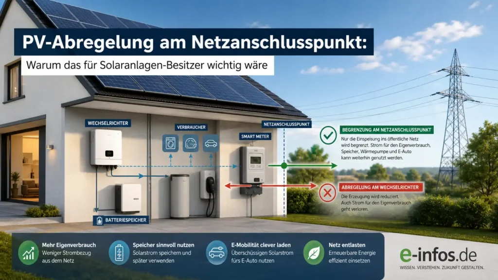 PV-Abregelung am Netzanschlusspunkt